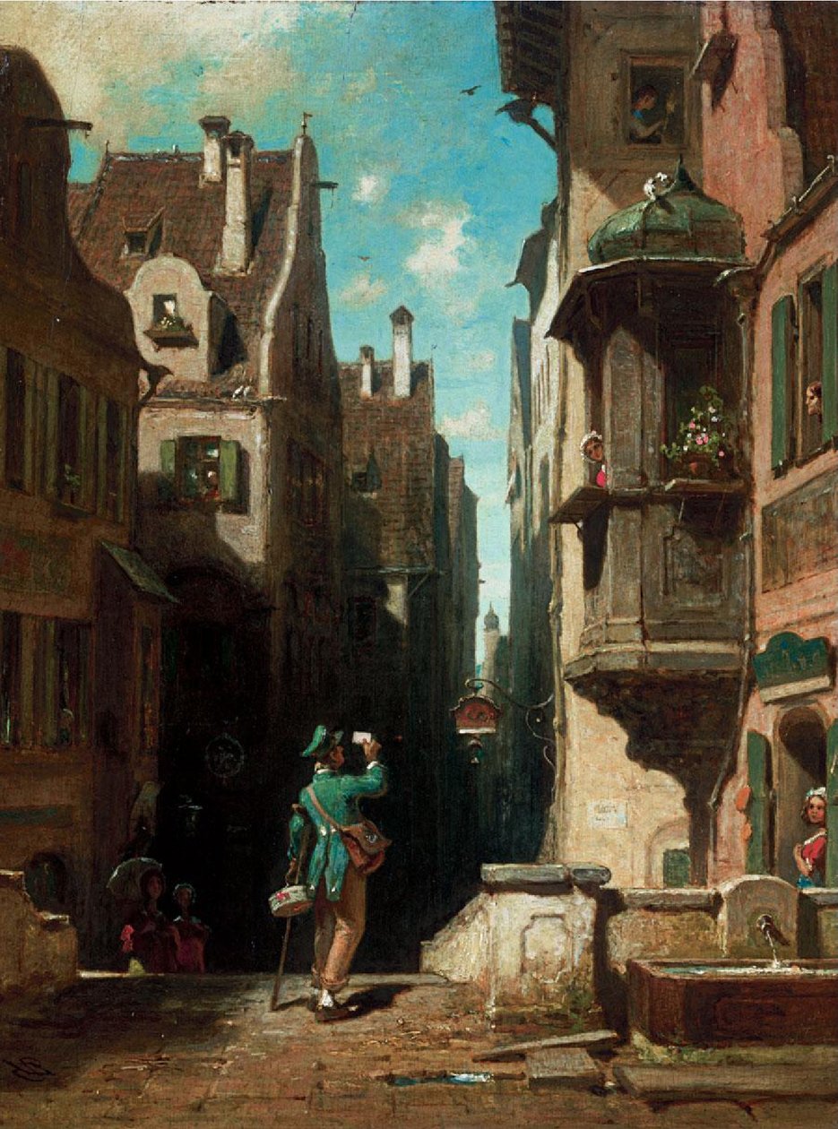 Il postino da Carl Spitzweg