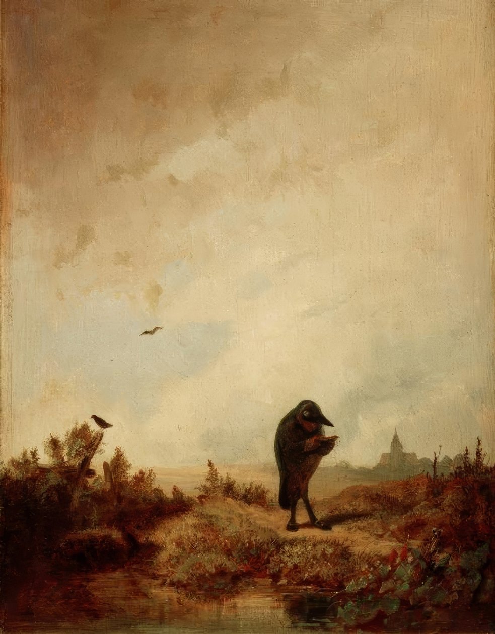 Il corvo da Carl Spitzweg