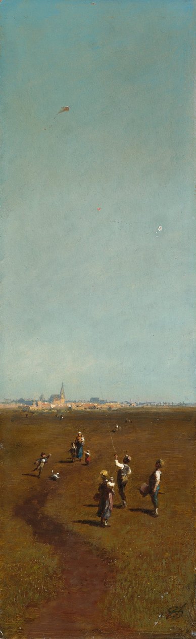 Far volare aquiloni, ca 1880-1885 da Carl Spitzweg