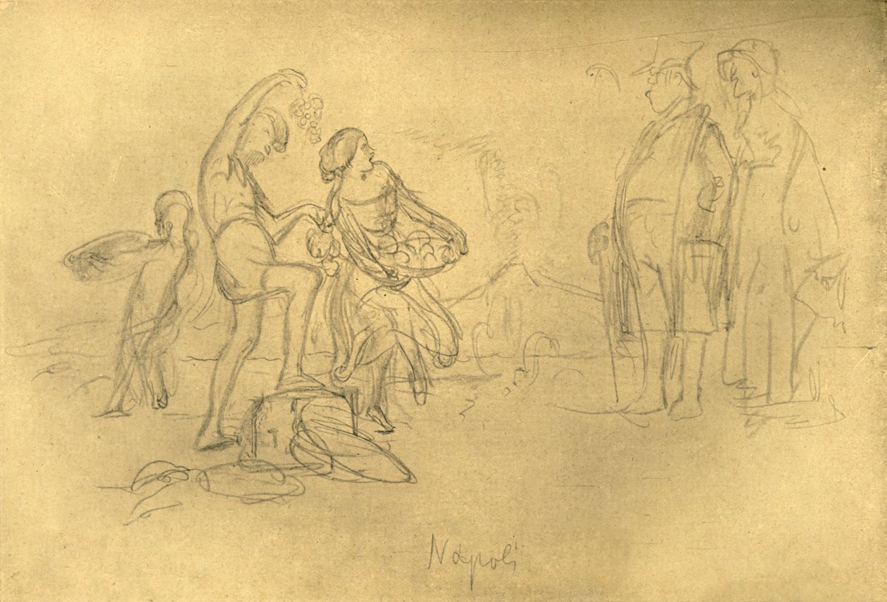 Stranieri in Italia, metà-fine XIX secolo, c. 1924 da Carl Spitzweg