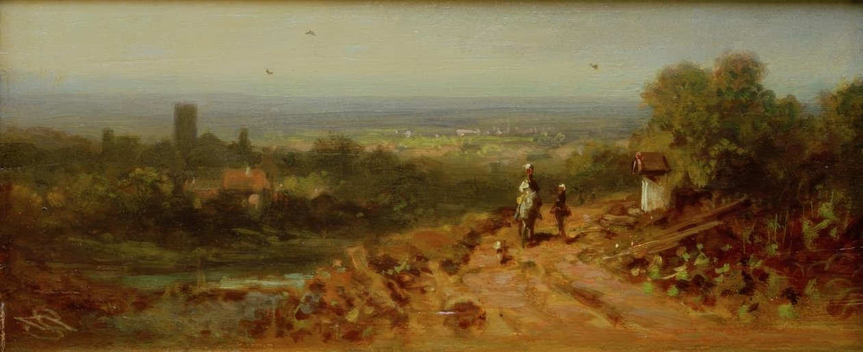 Paesaggio con cavaliere da Carl Spitzweg