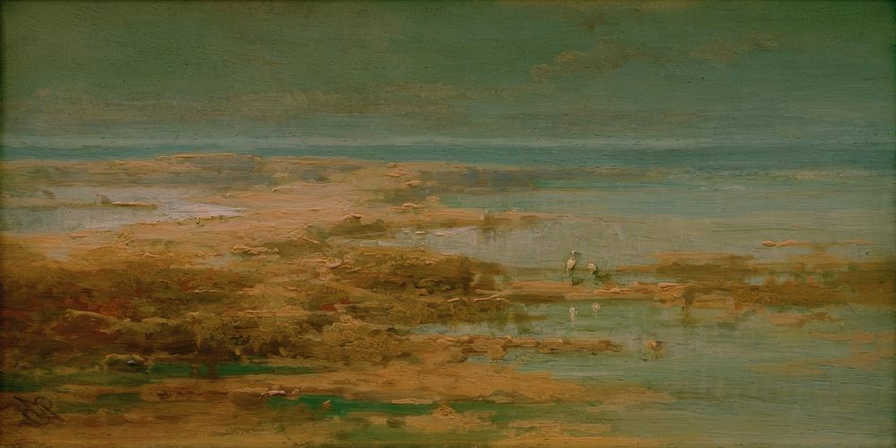 Paesaggio del Nilo con cicogne da Carl Spitzweg