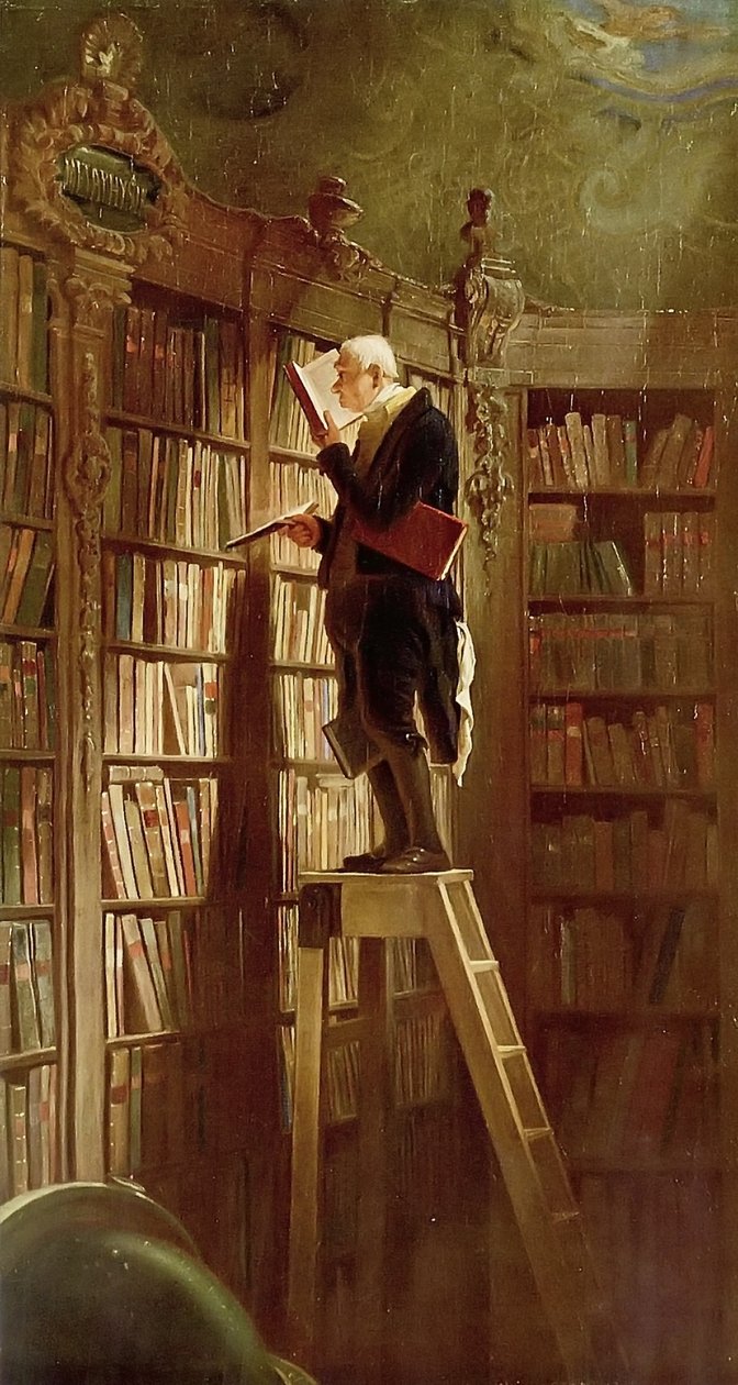 Il topo di biblioteca da Carl Spitzweg