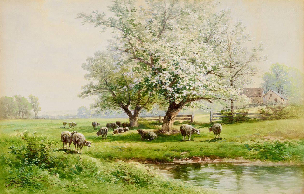 Paesaggio pastorale da Carl Weber
