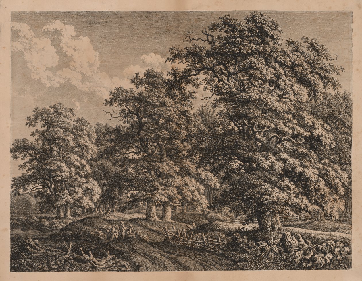 Paesaggio e tre figure da Carl Wilhelm I Kolbe