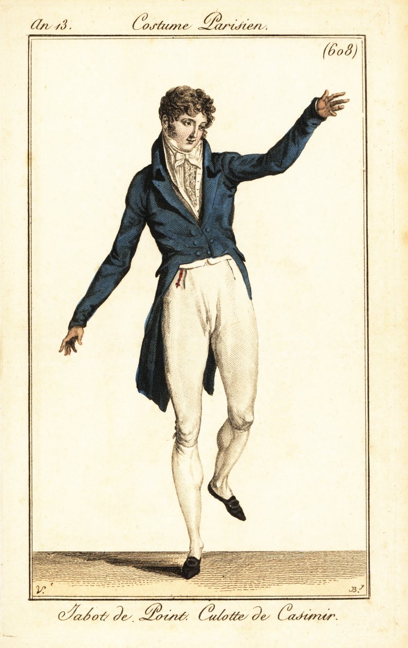 Dandy che balla a un ballo, Parigi da Carle (after) Vernet