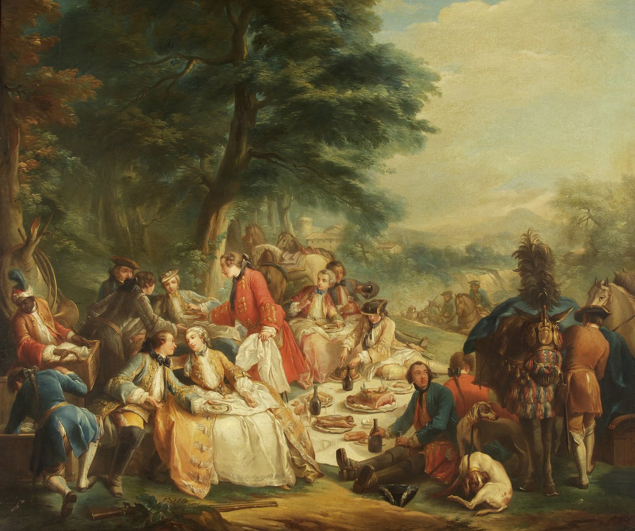 Riposo durante la caccia da Carle van Loo