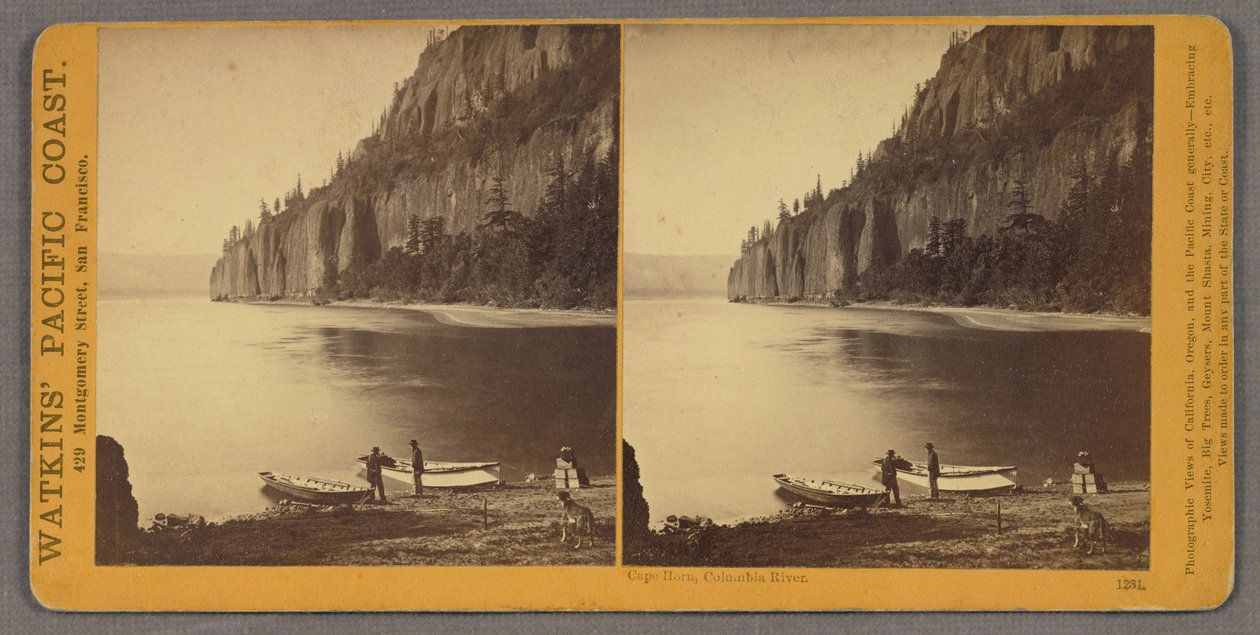 Capo Horn, Fiume Columbia da Carleton E. Watkins