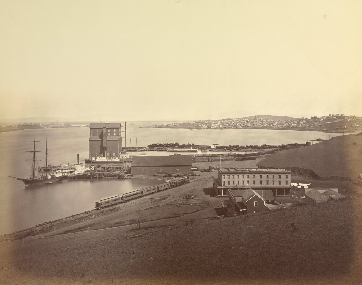 Città di Vallejo da South Vallejo, Contea di Solano da Carleton E. Watkins