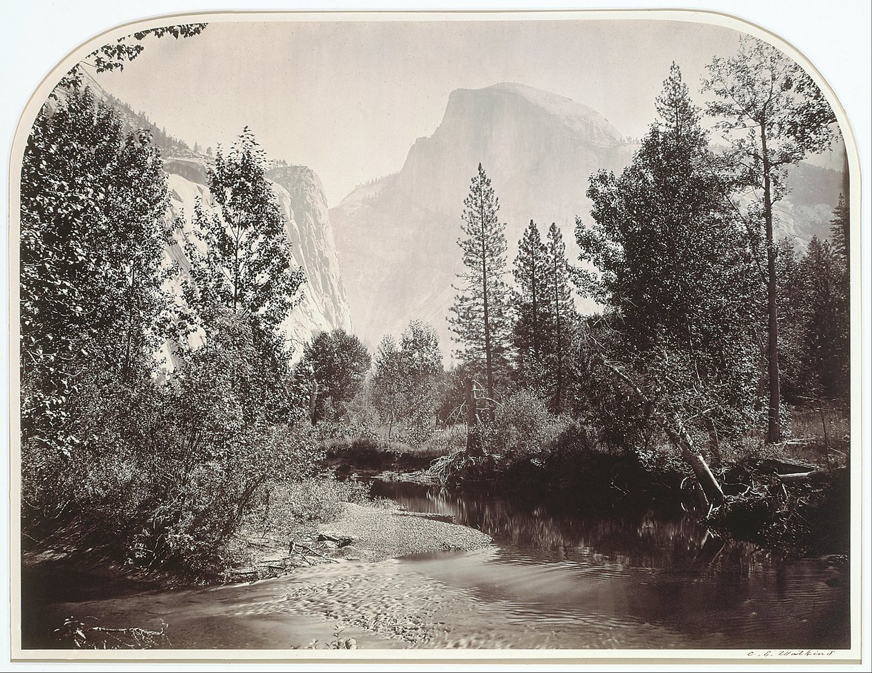 Taysayac, Half Dome, 4967 piedi, Yosemite da Carleton E. Watkins