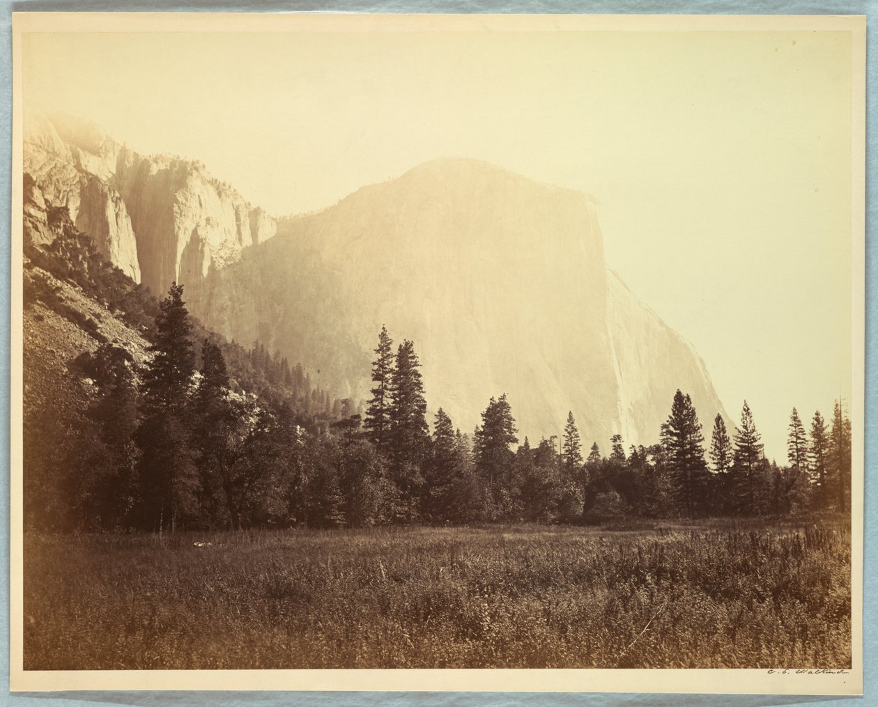 El Capitan, Yosemite da Carleton E. Watkins