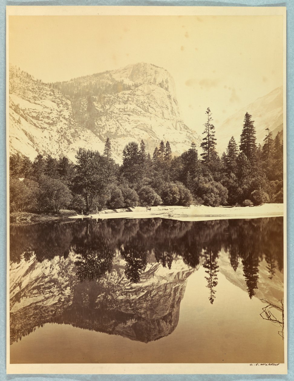 Vista dello specchio, Monte Watkins da Carleton E. Watkins