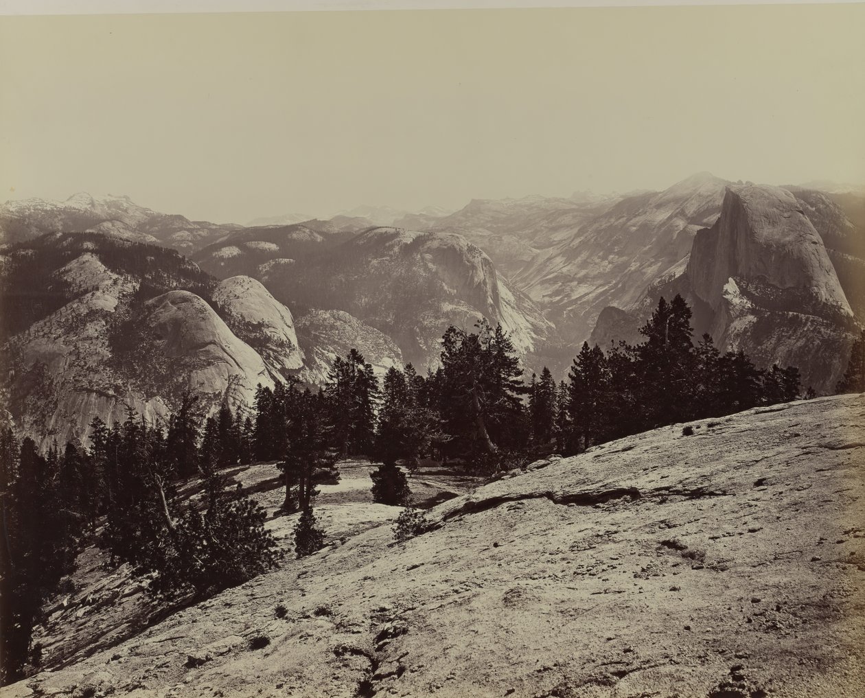 Le cupole da Sentinel Dome da Carleton Emmons Watkins