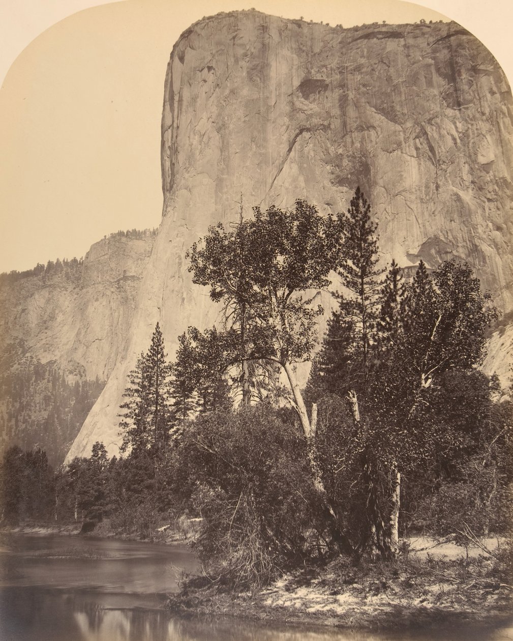 Tutucanula, El Capitan, 1861 da Carleton Emmons Watkins