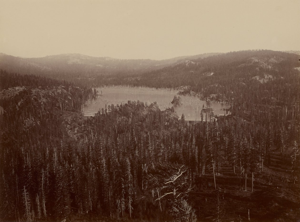 Dighe e Lago, Contea di Nevada, Vista Distante da Carleton Watkins