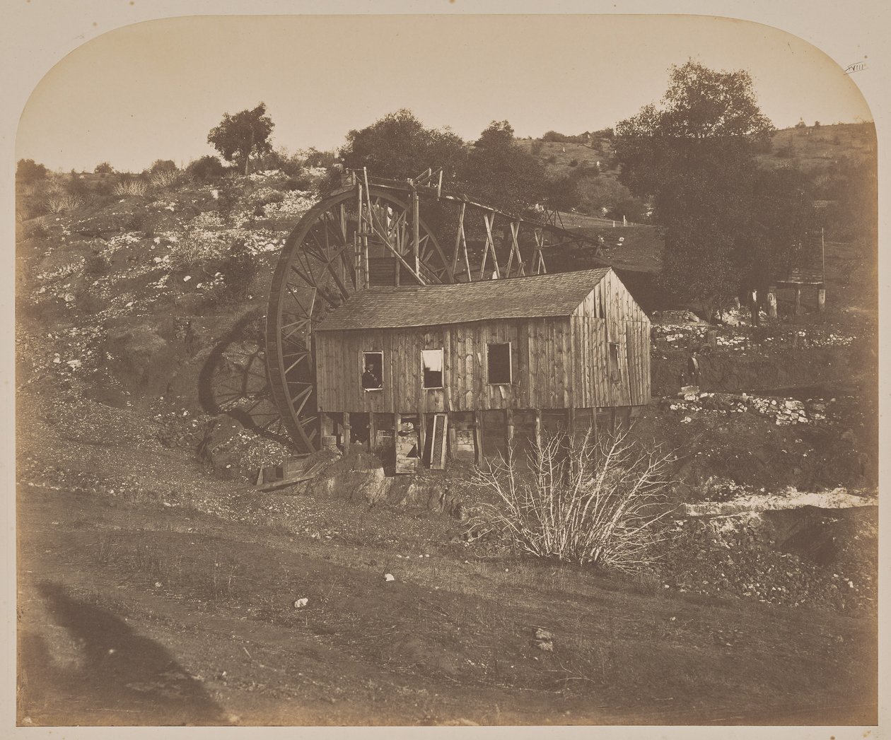 [Mulino sul torrente Mariposa] da Carleton Watkins