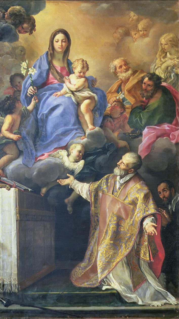 La Vergine Maria appare a San Filippo Neri da Carlo Maratta or Maratti