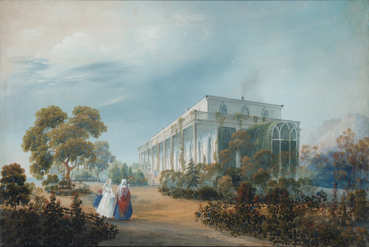 Tenuta dei Naryshkin a Miskhor, 1842 da Carlo Bossoli