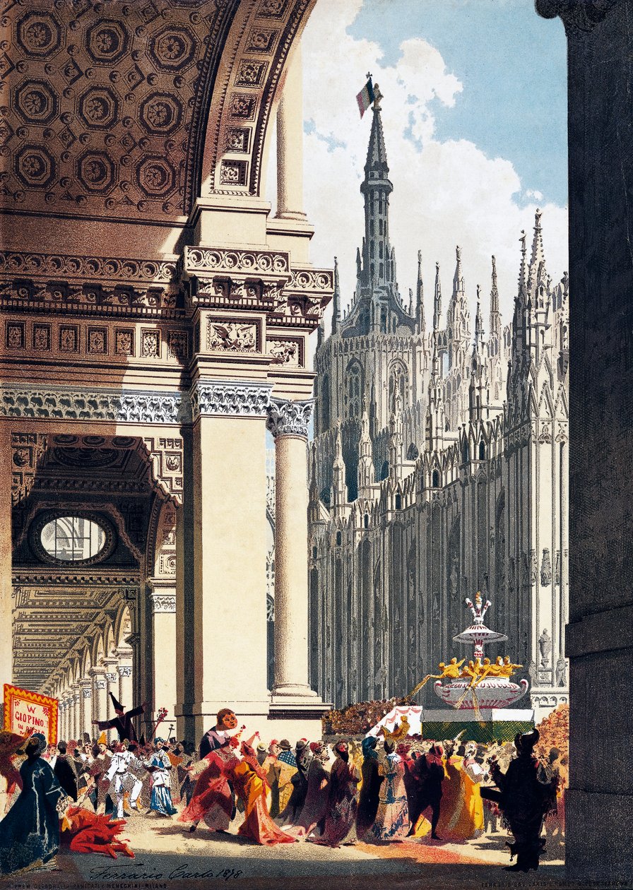 Carnevale in Piazza Duomo a Milano da Carlo Ferrario