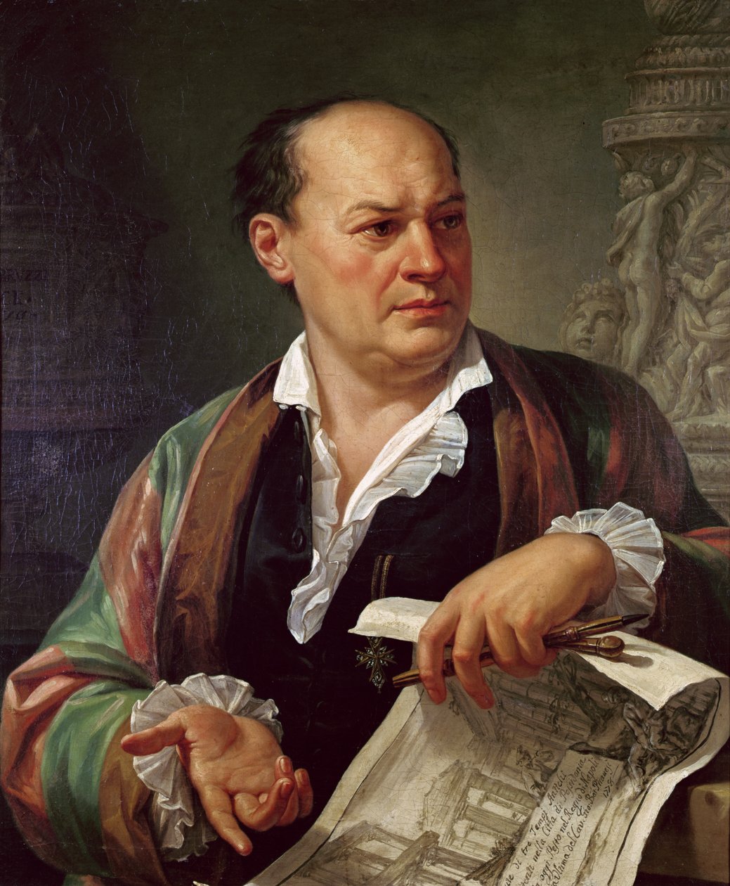 Ritratto di Giovanni Battista Piranesi, 1779 da Carlo Labruzzi