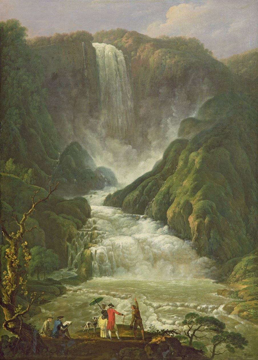 Le cascate di Terni da Carlo Labruzzi