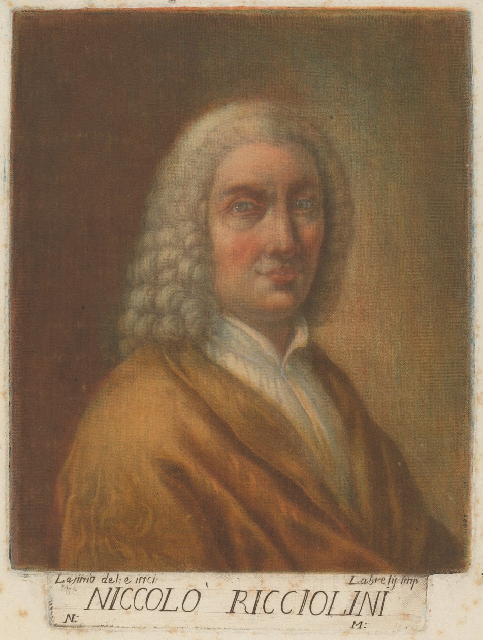 Niccolo Ricciolini, 1789 da Carlo Lasinio