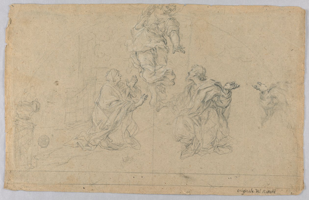 Studio di tre figure da Carlo Maratti