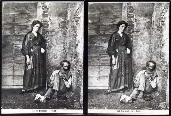 Due mendicanti, Venezia da Carlo Naya