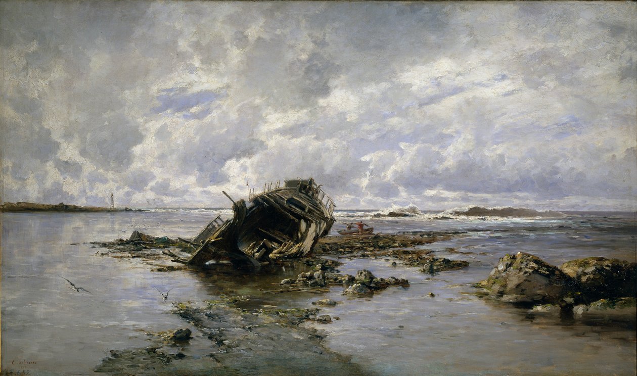 Una nave naufragata da Carlos de Haes