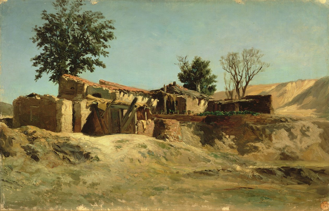 Tetti sul Monte Principe Pio da Carlos de Haes