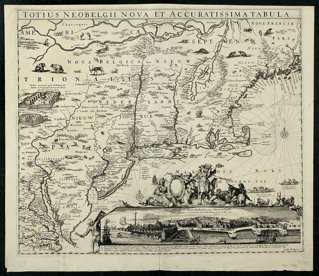 Totius Neobelgii nova et accuratissima tabula da Carolus Allardt
