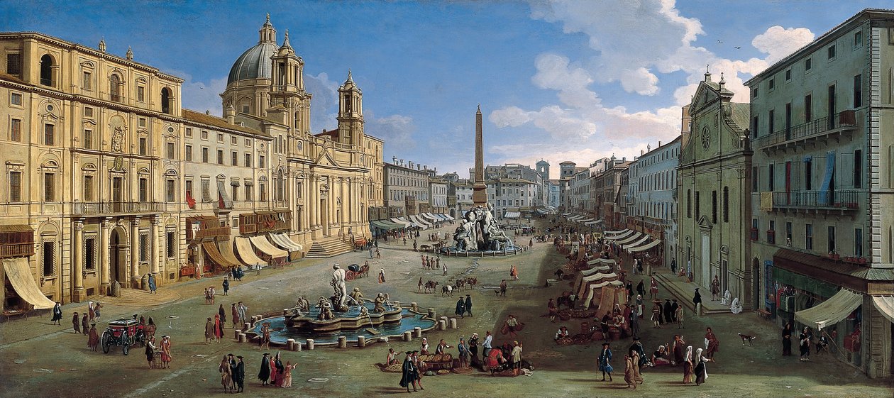 Piazza Navona, Roma da Gaspar van Wittel
