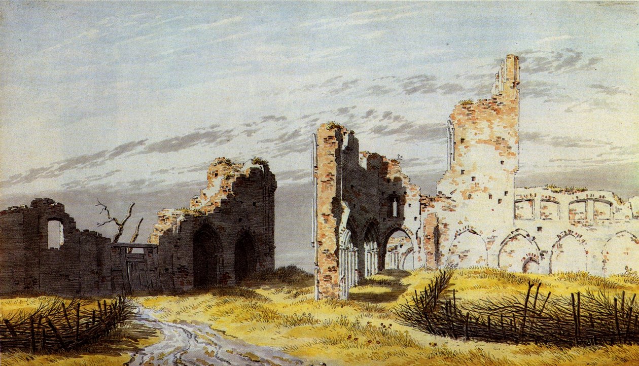 Le rovine del monastero di Eldena da Caspar David Friedrich