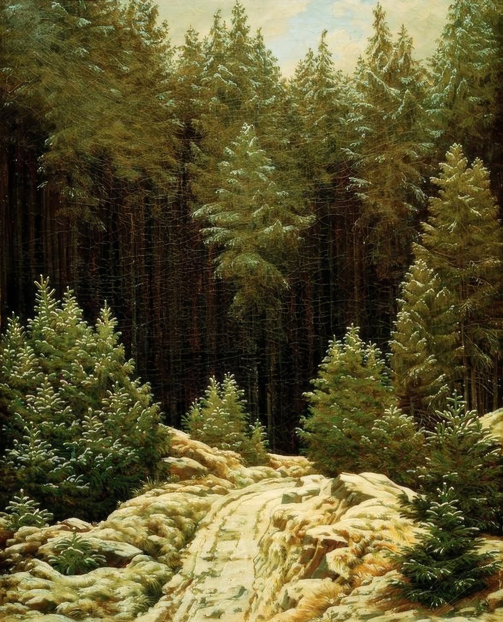 Prima neve da Caspar David Friedrich