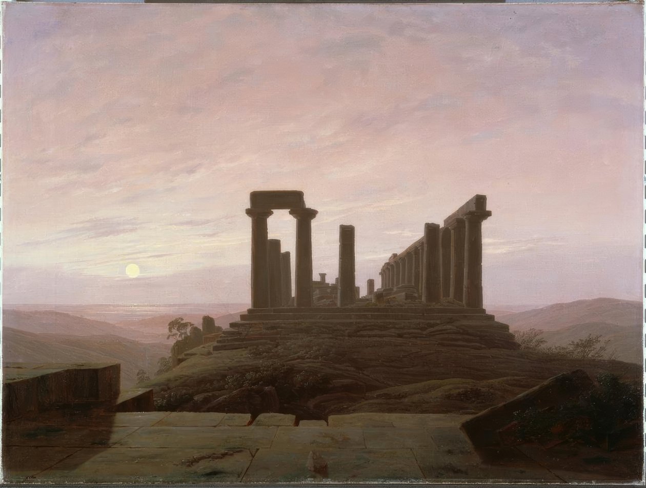 Tempio di Giunone ad Agrigento da Caspar David Friedrich