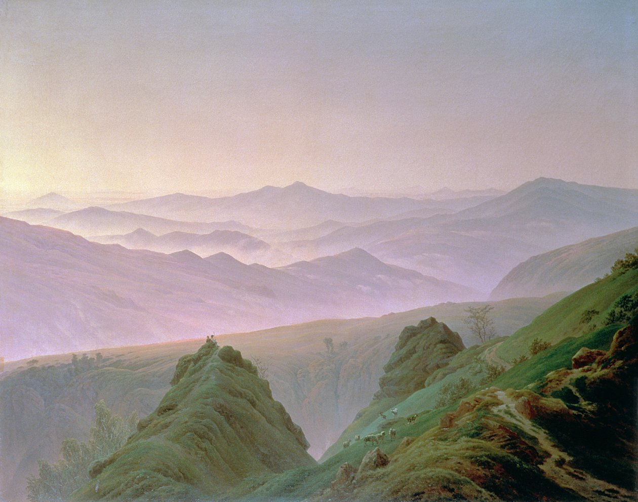 Mattina nelle Montagne da Caspar David Friedrich