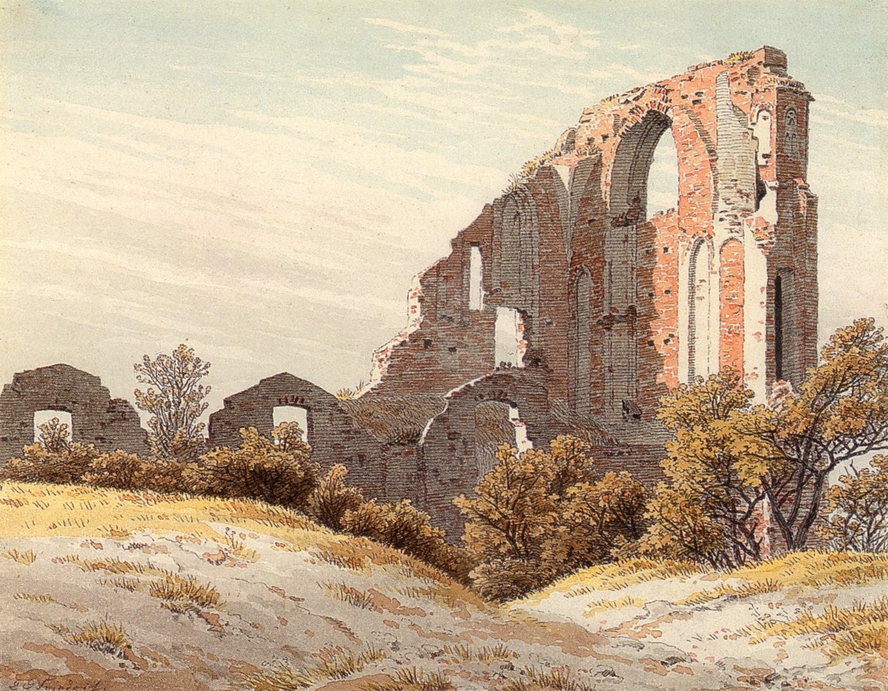 Le rovine di Eldena da Caspar David Friedrich