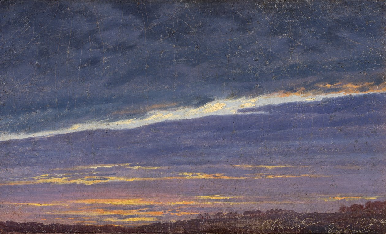 Cielo nuvoloso serale da Caspar David Friedrich
