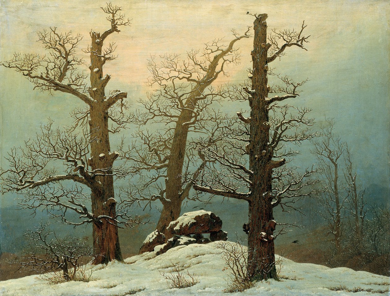 Cairn nella neve, 1807 da Caspar David Friedrich