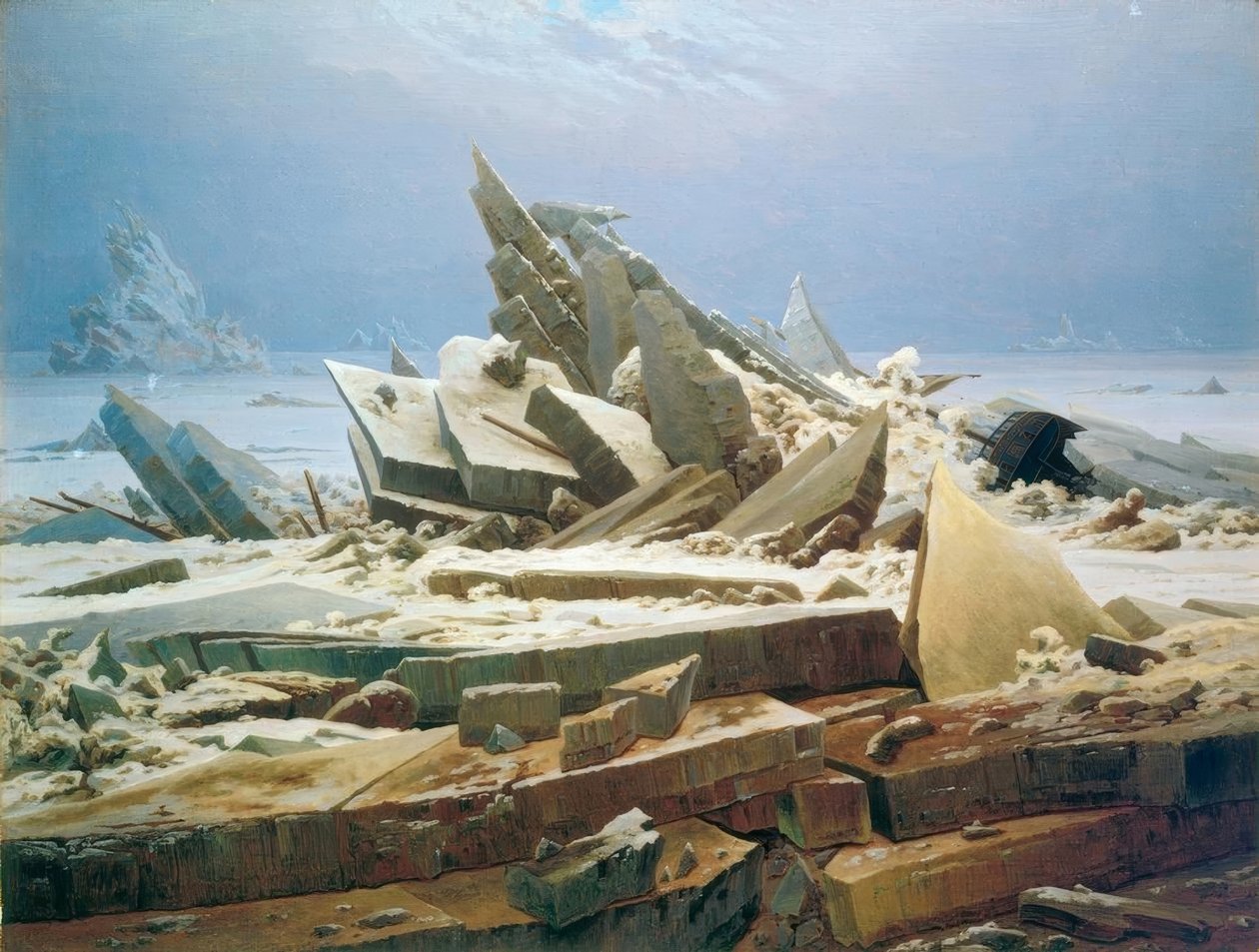 Il mare di ghiaccio da Caspar David Friedrich