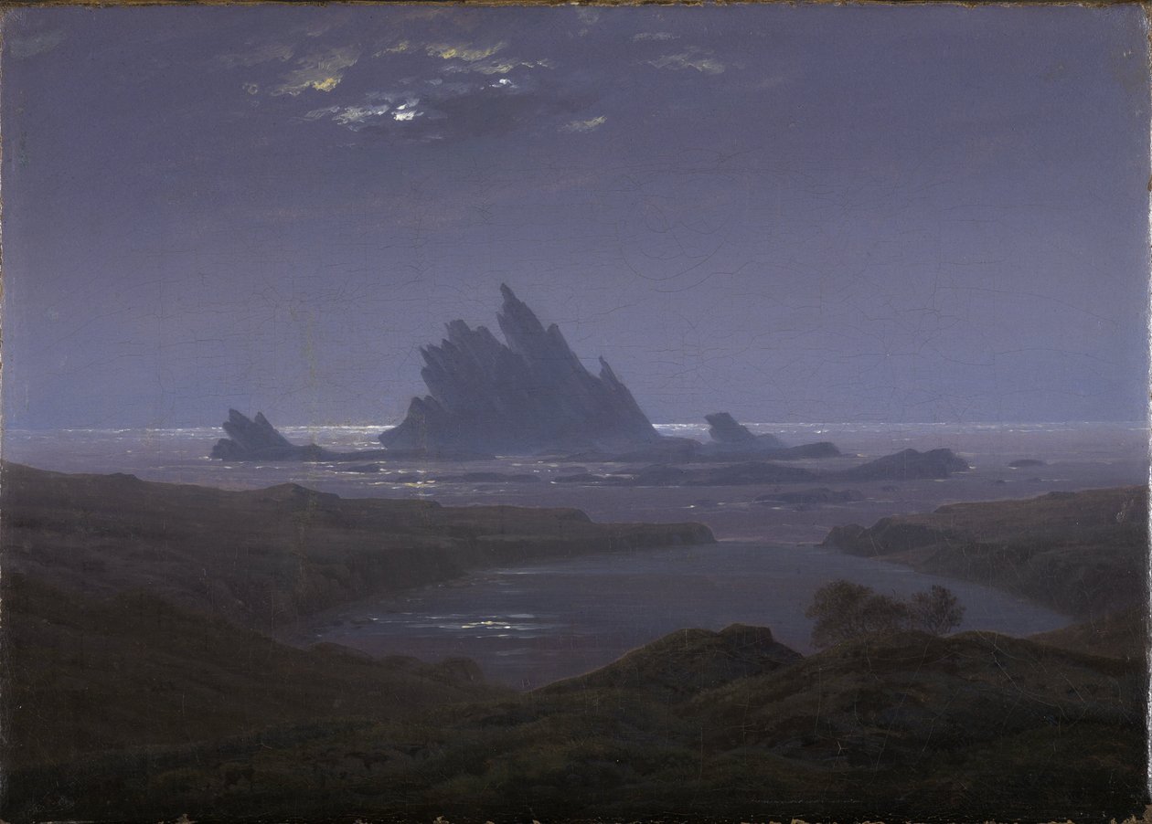 Scogliera sulla spiaggia da Caspar David Friedrich