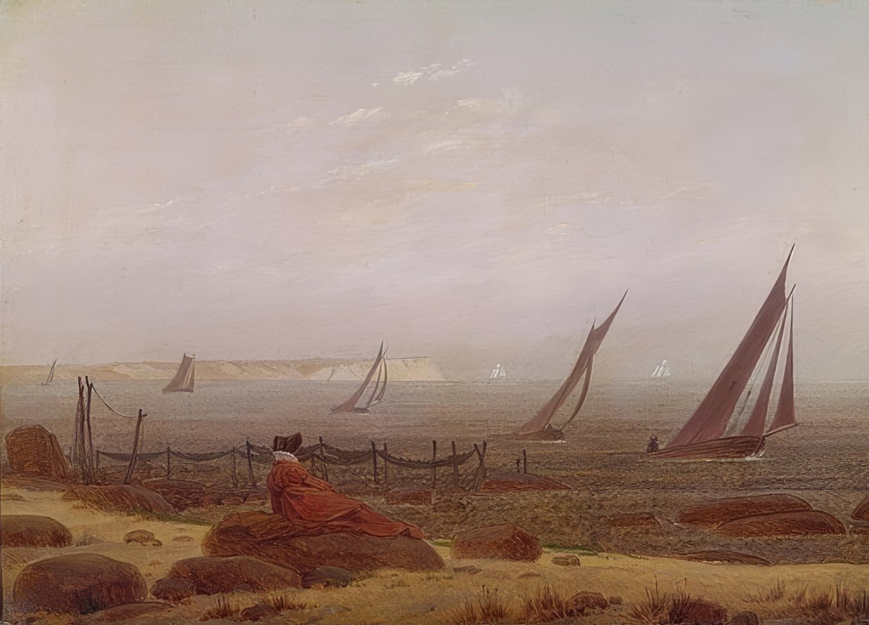 Donna al mare da Caspar David Friedrich