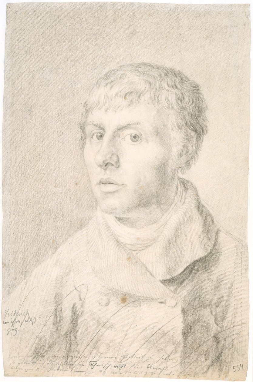 Tedesco: Selbstbildnis Autoritratto da Caspar David Friedrich