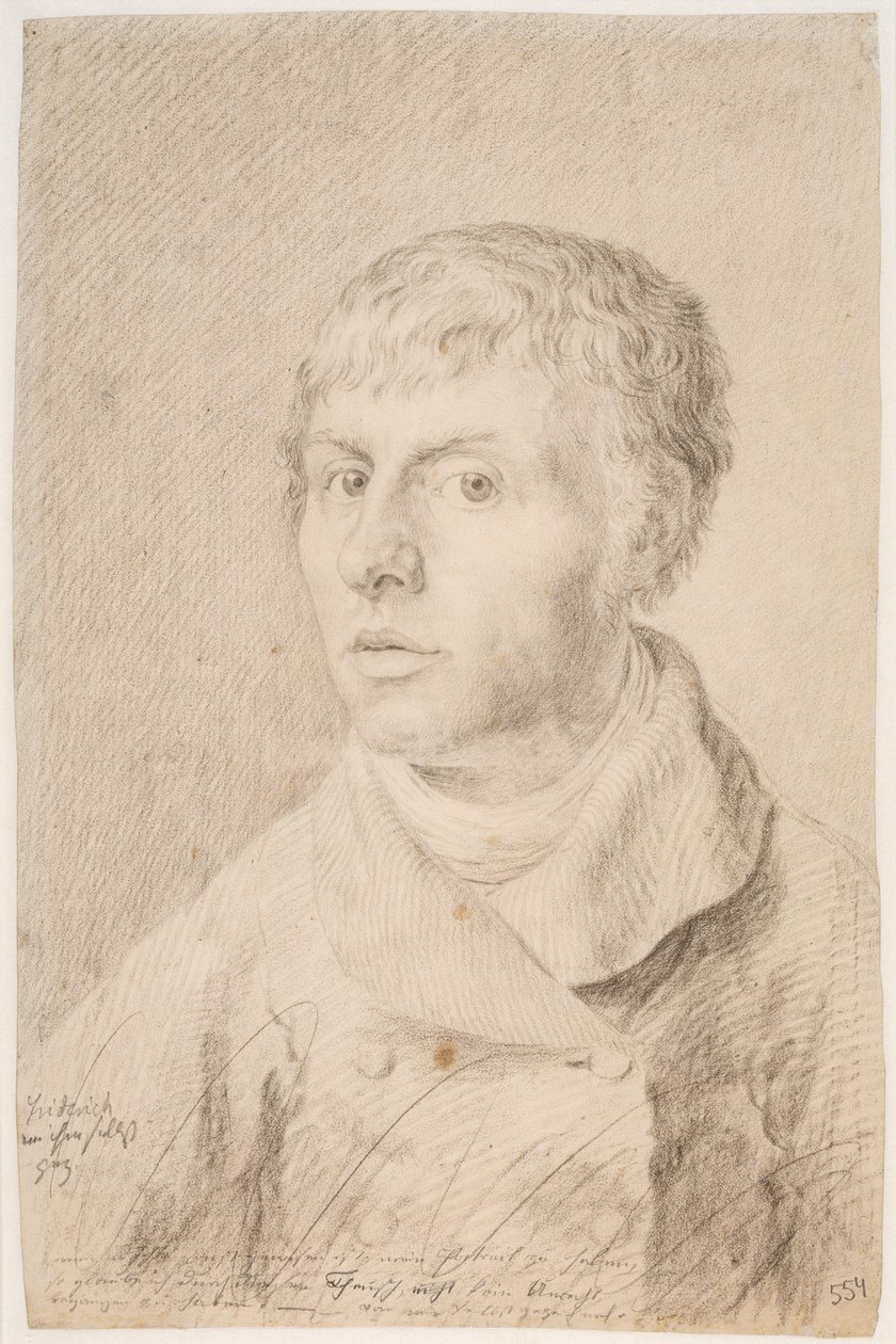 Tedesco: Selbstbildnis Autoritratto da Caspar David Friedrich