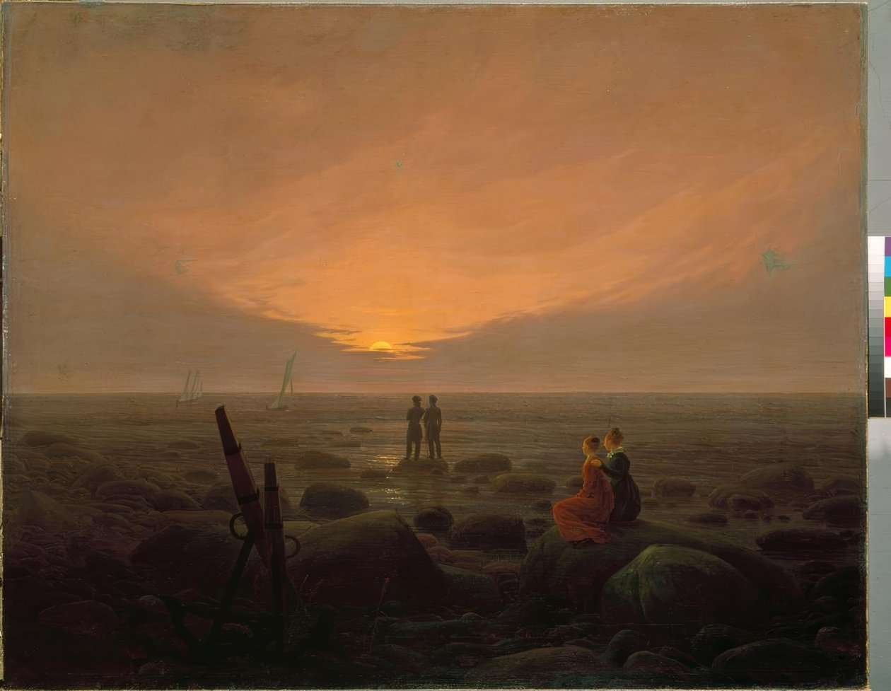 Alba sul mare da Caspar David Friedrich