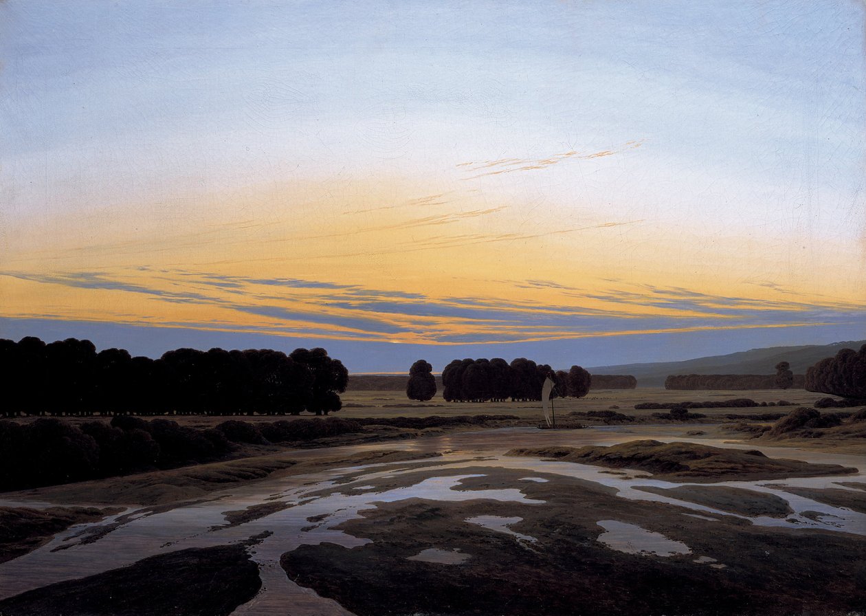 Il Grosse Gehege vicino a Dresda, 1832 da Caspar David Friedrich
