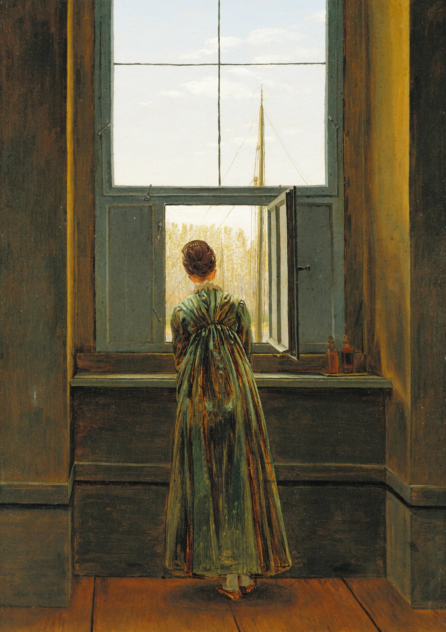 Donna alla finestra, 1822 da Caspar David Friedrich