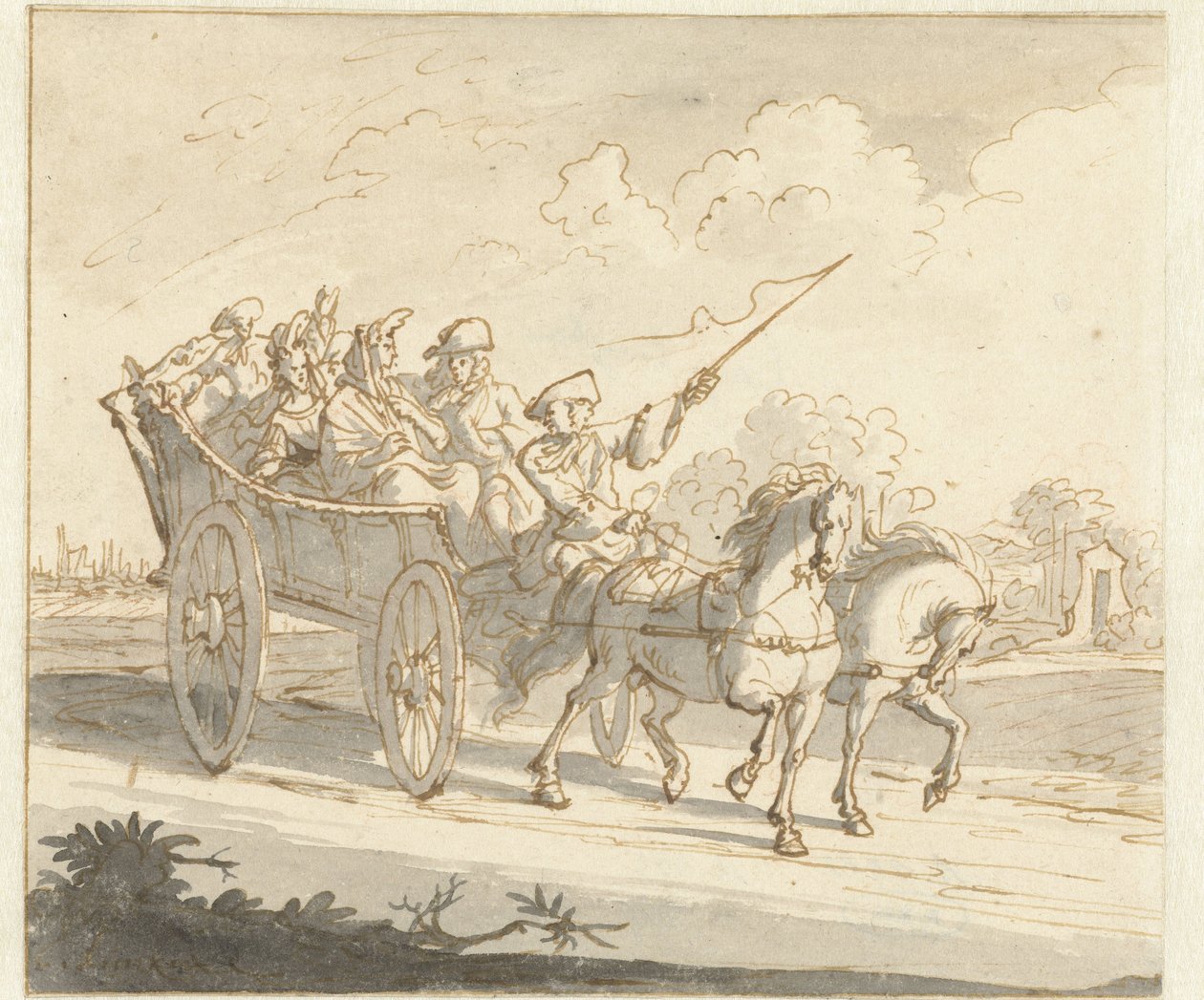 Il carro dei contadini da Caspar Luyken