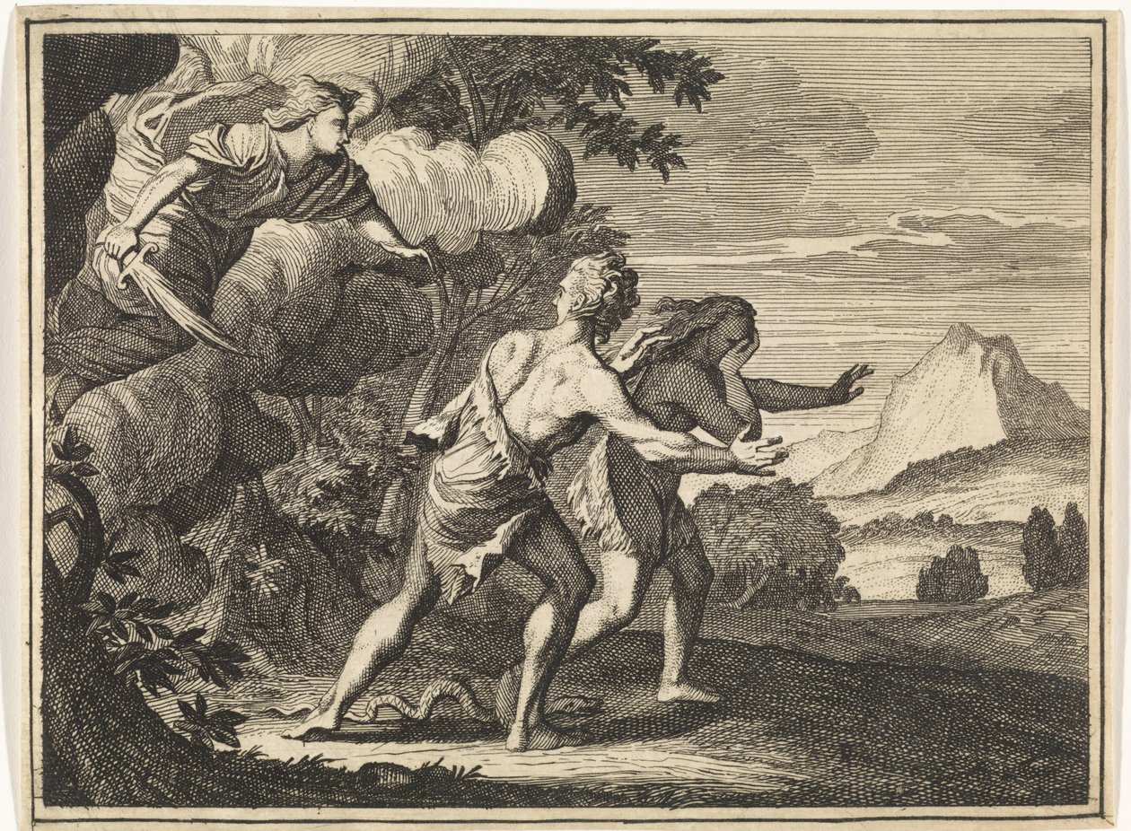 Espulsione dal Paradiso da Caspar Luyken