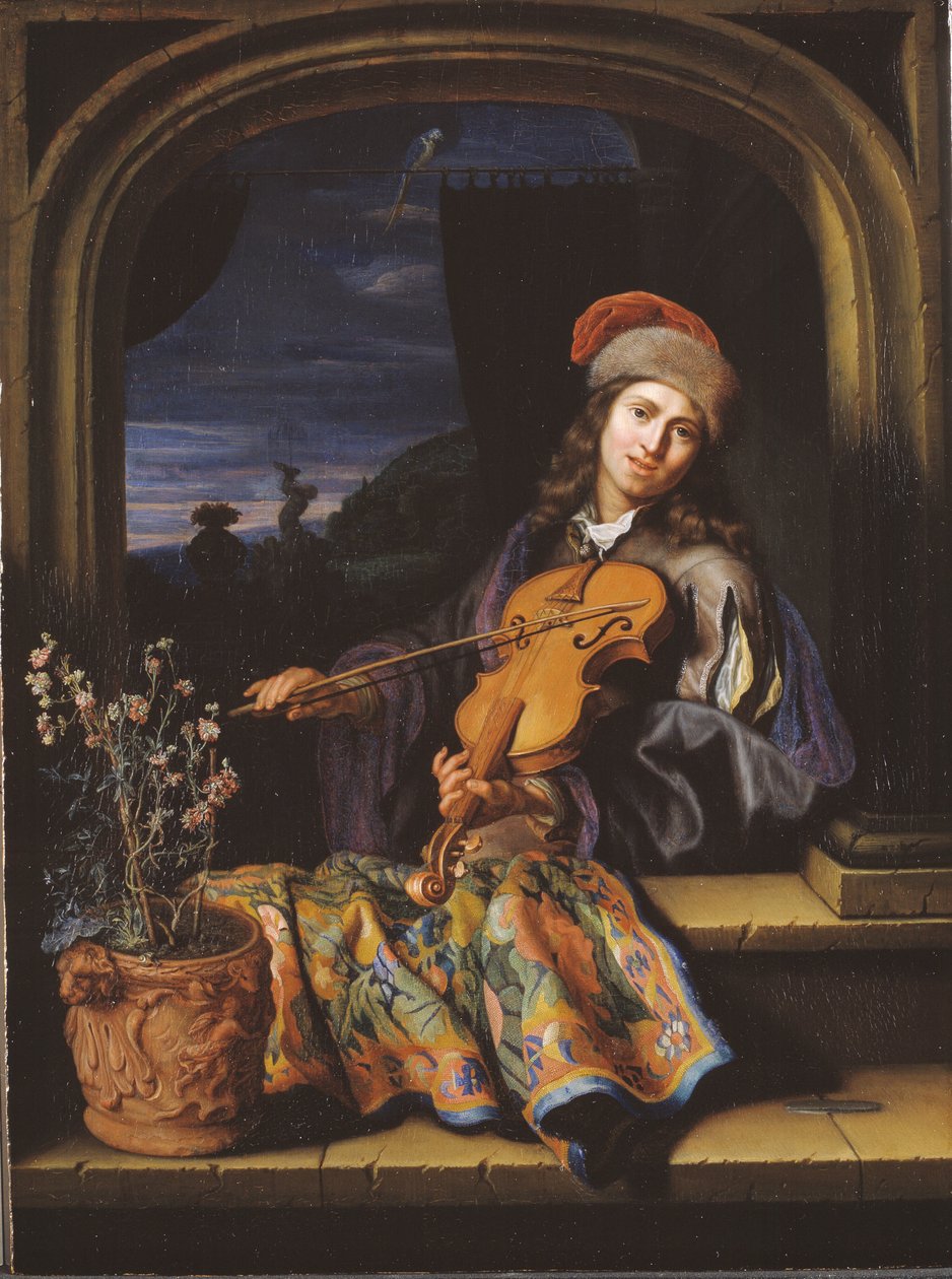 Un Violinista da Caspar Netscher